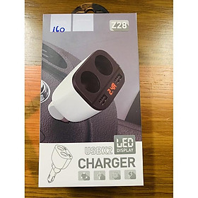 Bộ sạc trong xe hơi Z28 2 cổng sạc và 2 cổng USB