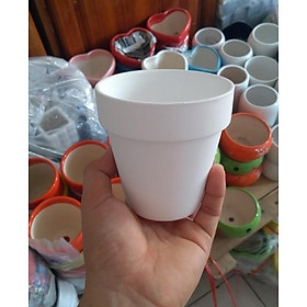Chậu đất nung nâu chậu đất nung trắng