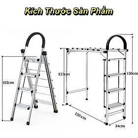 Giàn Phơi Quần Áo và Thang Drying Ladder Hợp Kim Nhôm cao cấp - Home and Garden