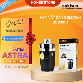 Máy Vắt Cam GOLDSUN GOS3901 Gồm 2 Lưới Lọc Cặn Dung Tích 0.5 Lít Công Suất 600 W - Hàng Chính Hãng