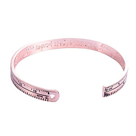 Fashion Chic Alloy Scale Ruler Open Bangle Bracelet Jewelry Gift