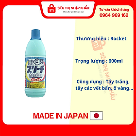 Nước tẩy quần áo 600ml Rocket nội địa Nhật Bản