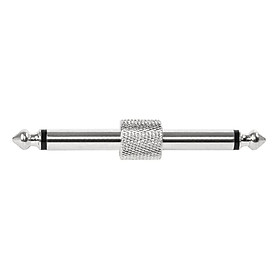 Guitar Pedal Patch Connector, 6.35mm (1/4") Guitar Effect Pedal Couplers, Male to Male Straight Plug Adaptor for Guitar Pedal-board