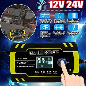 Mua Sạc Ắc Quy Foxsur Thông Minh 12V–24V - 150Ah Hàng Nhật- Tự Ngắt  Khử Sunfat  Phục Hồi Ắc Quy Siêu Hiệu Quả   đèn ốp trần