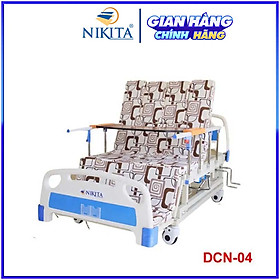 Giường y tế đa chức năng - nâng chân, nâng đầu, nghiêng trái, nghiêng phải, có chổ để bô, có chổ để chậu gội đầu - DCN04