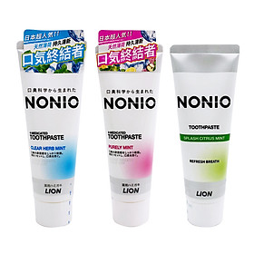 Kem Đánh Răng Lion Nonio Toothpaste Răng Trắng Sáng - Ngăn Ngừa Hôi Miệng Nhật Bản 130g