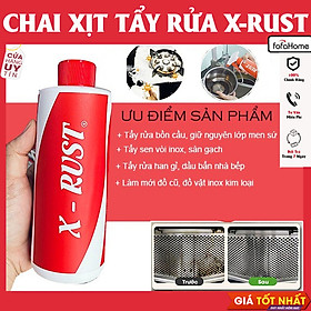Mua Chai Xịt X-RUST Tẩy Sạch Gỉ Sét  Xịt Tẩy Rửa Nhà Bếp Tẩy Rửa Xoong Nồi Đánh Bay Mọi Vết Bẩn Tặng Kèm Đầu Vòi Xịt