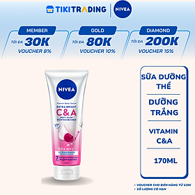 Sữa Dưỡng Thể Dưỡng Trắng Nivea Nivea Extra White C & A Vitamin - 170ml - 99191