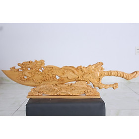 Mua ĐAO GỖ pomu phong thủy dài 75cm (LPHUNGLUNG)