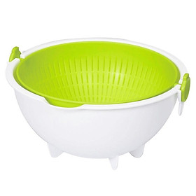 Mua Bộ rổ nhựa đa năng 2 lớp tròn hàng nội địa Nhật Bản