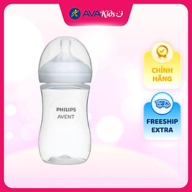 Bình sữa nhựa PP Philips Avent SCY903/01 cổ rộng 260 ml (1 - 3 tháng) - Hàng Chính Hãng