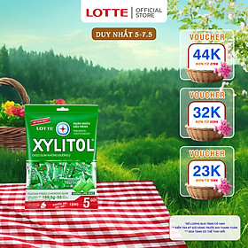 Kẹo Gum không đường Lotte Xylitol - Hương Lime Mint 159,5 g