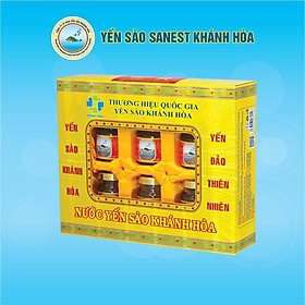 Hình ảnh [Hộp 6 lọ] Nước Yến sào Sanest Khánh Hòa đóng lọ 70ml