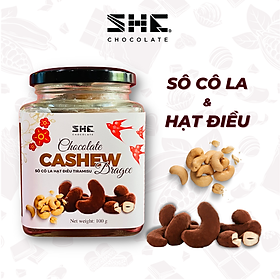 Socola Hạt điều Tiramisu - Hũ 100g - SHE Chocolate - Tốt cho sức khỏe