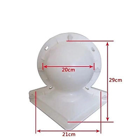 Khuôn nhựa đúc bóng tròn đường kính 20 trang trí cột hàng rào