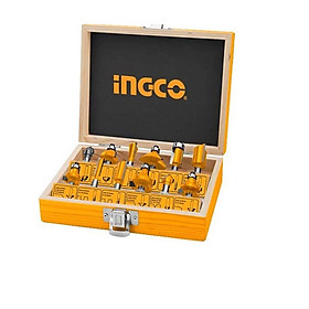 Mua Bộ 12 mũi phay gỗ 1/4 (6.3mm) hiệu Ingco AKRT12141