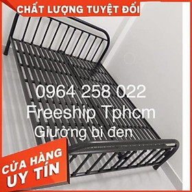 Giường Bi đen ngang 1m8 dài 2m Freeship tphcm.