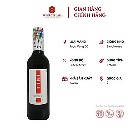 Rượu Vang Đỏ Tini Sangiovese Rubicone 375ml - Nhập Khẩu Chính Hãng