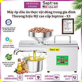 Mua Máy ép dầu ăn thực vật dùng trong gia đình thương hiệu Mỹ cao cấp Septree X3 - Công suất 800W - Hàng nhập khẩu