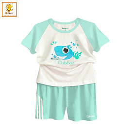 Đồ bé trai Babiboo bộ cộc tay vải viscose sợi gỗ siêu mát, co dãn 4 chiều ( 10kg-20kg) BTK40