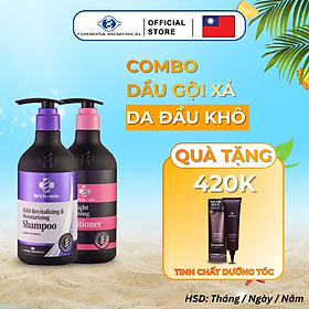 Combo Dầu Gội Xả chăm sóc da đầu khô nhạy cảm dưỡng tóc bóng mượt Dr's Formula