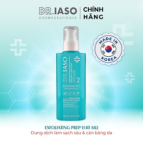 D33 Nước hoa hồng giúp tái tạo da Dr IASO Exfoliating Prep 140ml