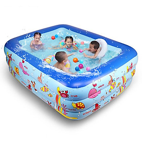 Mua Bể Bơi Chữ Nhật 3 Tầng 180cmx130cmx60cm