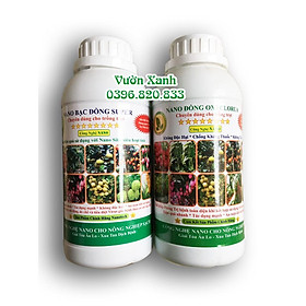 Combo Nano Bạc Đồng Super- Nano Đồng Oxyclorua trị bệnh nấm virut toàn diện