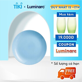 Bộ 6 Đĩa Thuỷ Tinh Luminarc Diwali Light Blue 19cm - LUDIP2612