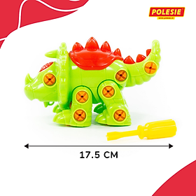 Bộ Đồ Chơi Lắp Ráp Khủng Long 3 Sừng Triceratops 32 Chi Tiết Polesie 76717 - Hàng chính hãng nhập khẩu châu âu