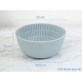 Bộ thau rổ đa năng inochi 23cm