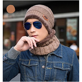 ComBo Mũ Len Kèm Khăn Cổ Hàn Quốc 