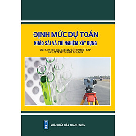 Hình ảnh Định mức dự toán khảo sát và thí nghiệm xây dựng