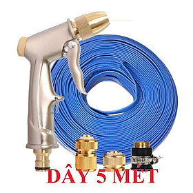 Mua Bộ dây vòi xịt bơm nước tưới rửa   tăng áp 3 lần  loại 3m  5m 206701-1 đầu đồng cút đồng nối đồng+ đai