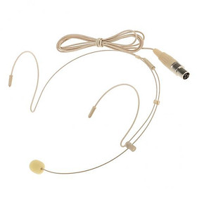 5xProfessional Ear Hook Wired Headset / Headworn Microphone Skin Color 4Pin