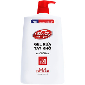 Gel Rửa Tay Khô Sạch Siêu Nhanh Lifebuoy Bảo Vệ Vượt Trội 10 (1.1L)