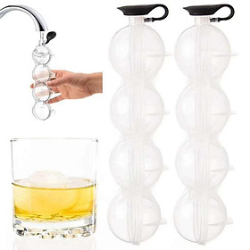 Ice Cube Ball Maker Whiskey Cocktail Round 3D Mould Party Bar Household Tool