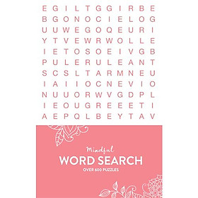 Mindful 600 Puzzles - Word Search - Pastel Pink