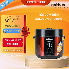 Mua Nồi Cơm Điện Nắp Gài GOLDSUN GRC5043 Lòng Niêu Phù Hợp Gia Đình 4-6 Người Dung Tích 1.8L Công Suất 900 W - Hàng Chính Hãng