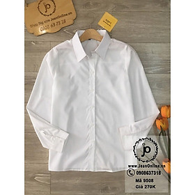 Sơ mi trắng tay dài bigsize nữ  áo sơ mi nữ, áo sơ mi công sở, thời trang bigsize, thời trang nữ