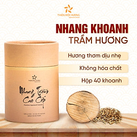 Nhang khoanh trầm hương tự nhiên - 40 khoanh - Thơm dịu nhẹ, lưu hương đến 3 giờ - Thiên Mộc Hương