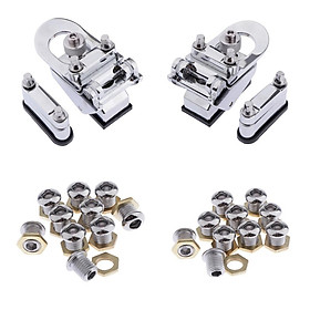 2pcs Drum Strainer 20x Drum Air Vent W/ Gasket Nut Tom Snare Drum Accs Parts