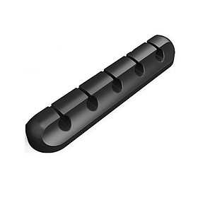 Kẹp Dán Cố Định Dây Cáp, Dây Sạc Điện Thoại - Hàng Chính Hãng - 5 Rãnh