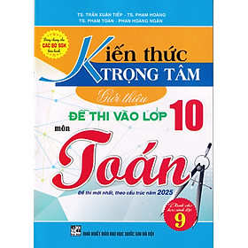 Kiến thức trọng tâm giới thiệu đề thi vào lớp 10 môn toán - cấu trúc 2025 (Dùng chung cho các bộ SGK)