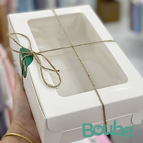 Hộp quà tặng, túi giấy Boube dành cho bạn khi tặng quà cho các bé, thích hợp từ 3 đến 5 bộ quần áo, phụ kiện