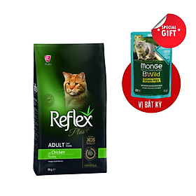 Thức ăn cho mèo Reflex Plus Adult Cat Food Chicken (8kg)