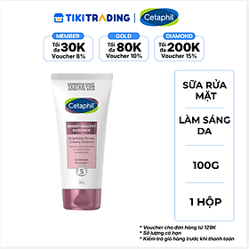 Sữa Rửa Mặt Dạng Kem Làm Sáng Da Cetaphil Bright Healthy Radiance 100G