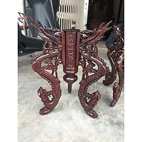 Trò kê đĩa sứ,mâm ngũ quả gỗ gụ cao 42cm