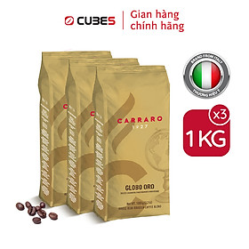 Combo Cà phê hạt Carraro Globo Oro - Nhập khẩu chính hãng 100% từ thương hiệu Carraro, Ý