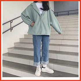 Hình ảnh Áo hoodie,áo khoác hoodie nỉ nam nữ chất thun nỉ mềm mịn from rộng P ( có khóa kéo)